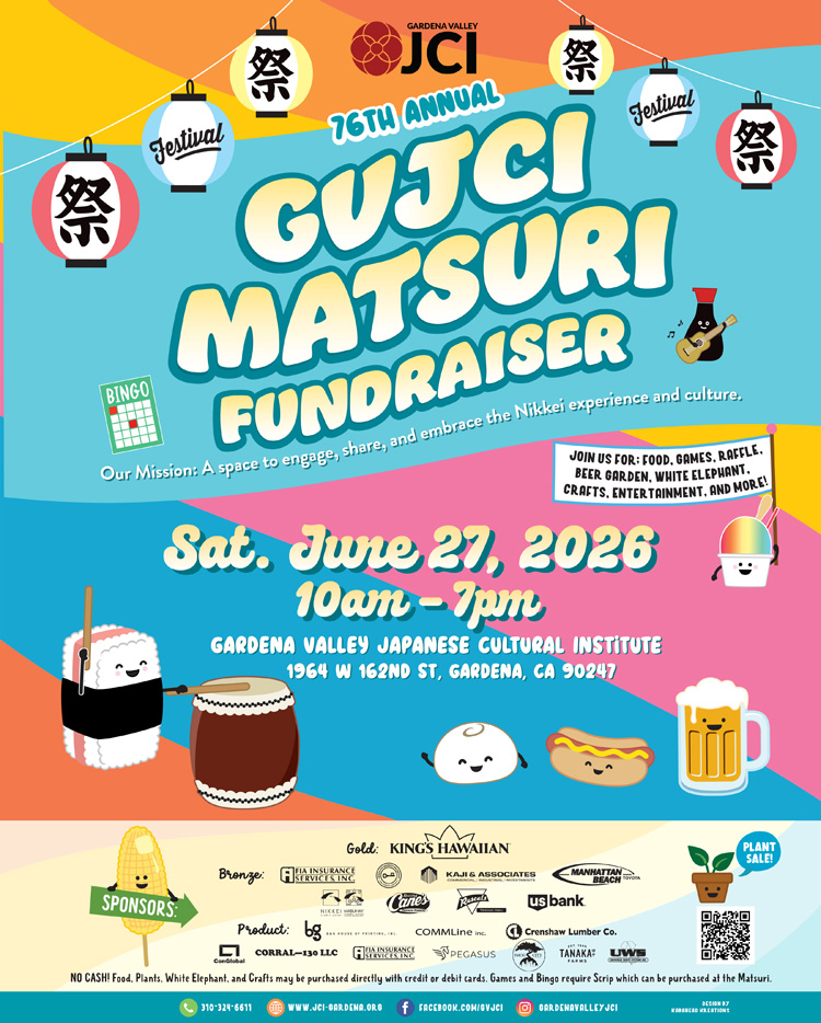 Gardena JCI Matsuri Fundraiser 2026 Poster